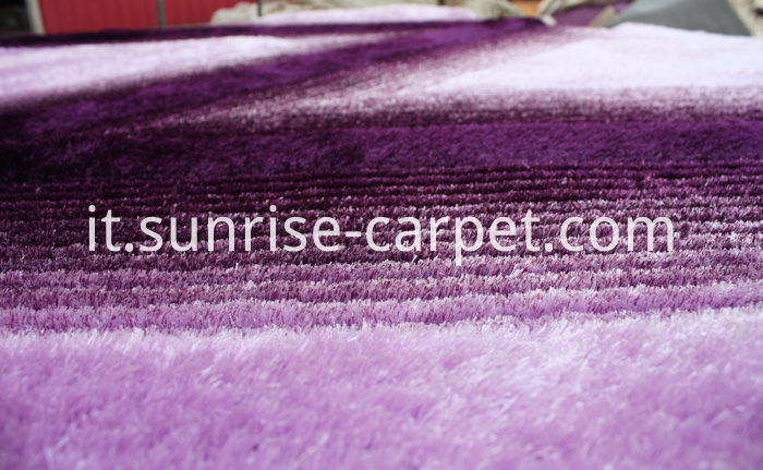 Tappeto Shaggy di seta 3D & 4D viola Silk 3D &4D Shaggy Rug Purple